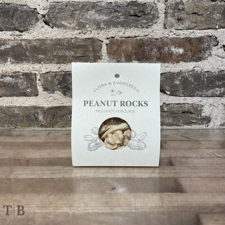 Peanut Rocks med hvid chokolade